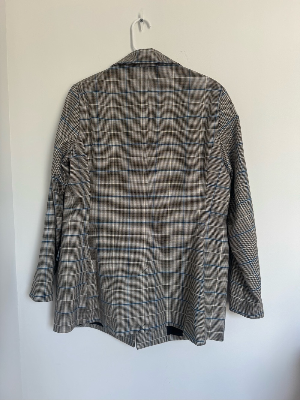 Nine West Gray Glen Plaid Blazer Jacket - Picture 5 of 8